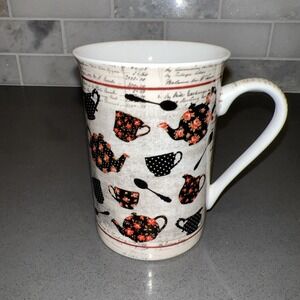 KENT POTTERY TALL COFFEE / TEA MUG 8 Oz BEAUTIFUL Teapots Design